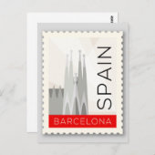 Barcelona Spanien Postkarte (Vorne/Hinten)