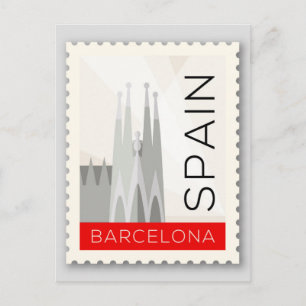 Barcelona Spanien Postkarte