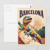 Barcelona Spanien Postkarte (Vorne/Hinten)