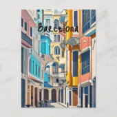 Barcelona Spanien Postkarte (Vorderseite)