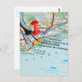Barcelona, Spanien Postkarte (Vorne/Hinten)