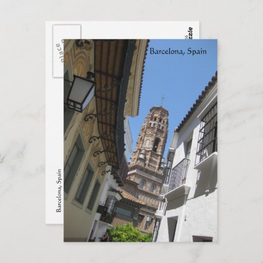 Barcelona Spanien Postkarte (Vorne/Hinten)
