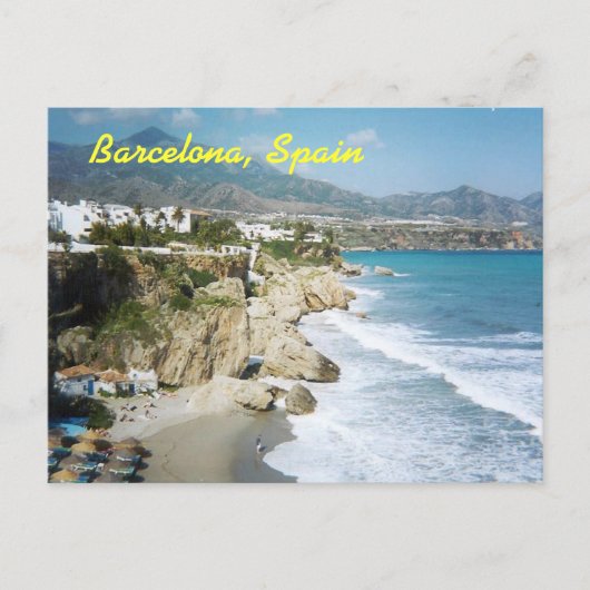Barcelona, Spanien, Postkarte (Vorderseite)