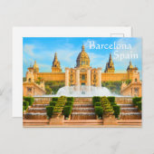 Barcelona Spanien Postkarte (Vorne/Hinten)