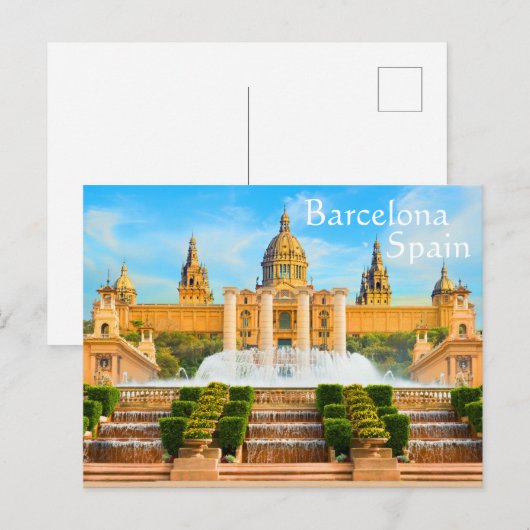 Barcelona Spanien Postkarte (Vorne/Hinten)