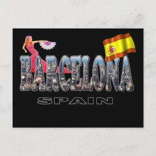 Barcelona Spanien Postkarte