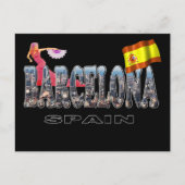 Barcelona Spanien Postkarte (Vorderseite)