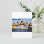 Barcelona Spanien Postkarte (Stehend Vorderseite)