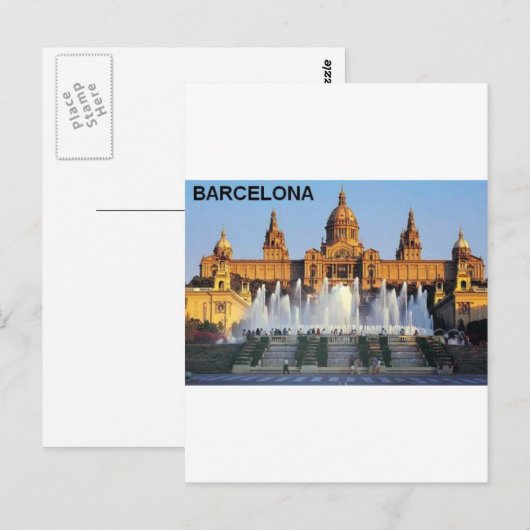 Barcelona Spanien Postkarte (Vorne/Hinten)