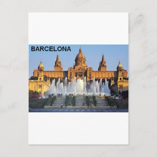 Barcelona Spanien Postkarte (Vorderseite)