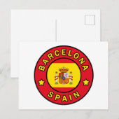 Barcelona Spanien Postkarte (Vorne/Hinten)