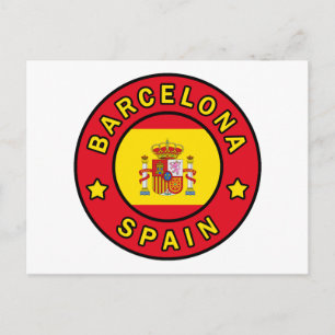 Barcelona Spanien Postkarte