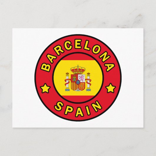 Barcelona Spanien Postkarte (Vorderseite)