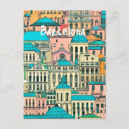 Barcelona Spanien Postkarte