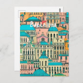 Barcelona Spanien Postkarte (Vorne/Hinten)