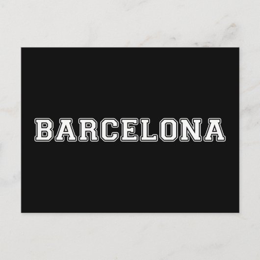 Barcelona Spanien Postkarte (Vorderseite)