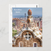 Barcelona Spanien Postkarte (Vorne/Hinten)