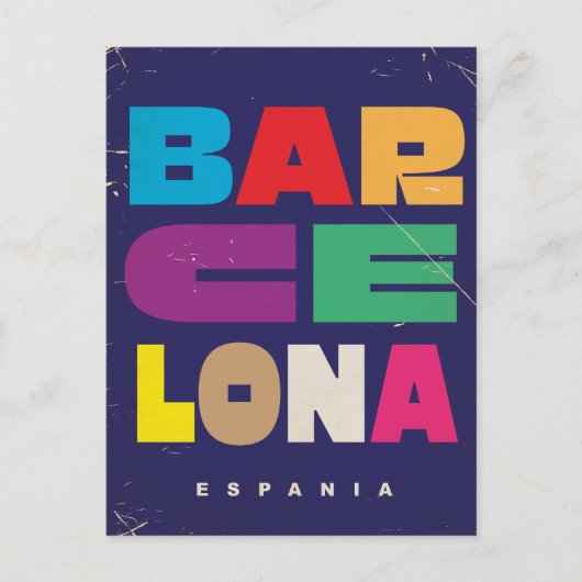 Barcelona Spanien Postkarte (Vorderseite)