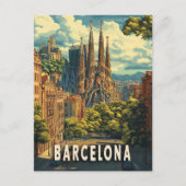 Barcelona, Spanien Postkarte (Vorderseite)