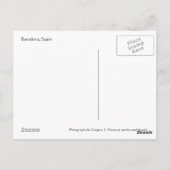 Barcelona Spanien Postkarte (Rückseite)