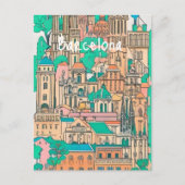 Barcelona Spanien Postkarte (Vorderseite)
