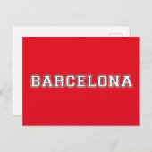 Barcelona Spanien Postkarte (Vorne/Hinten)