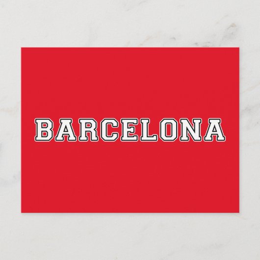 Barcelona Spanien Postkarte (Vorderseite)