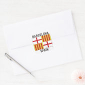 Barcelona Spanien Quadratischer Aufkleber (Umschlag)