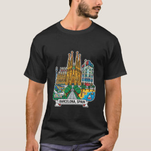 Barcelona Spanien Reise Souvenir Stadt Geschenk La T-Shirt