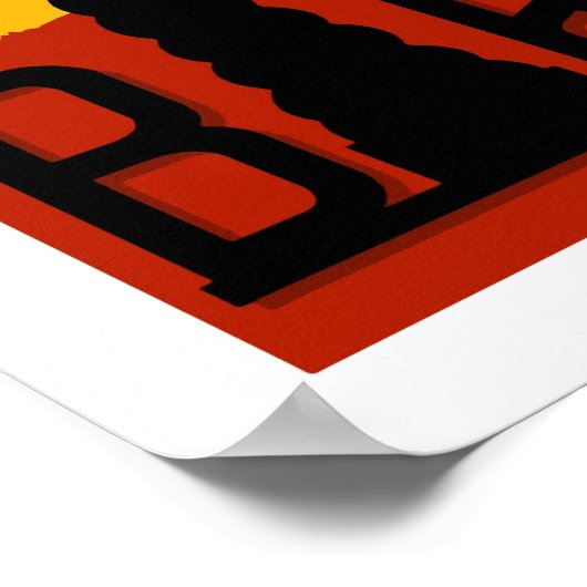 Barcelona, Spanien, Reiseplakat Poster (Ecke)