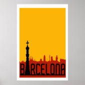 Barcelona, Spanien, Reiseplakat Poster (Vorne)