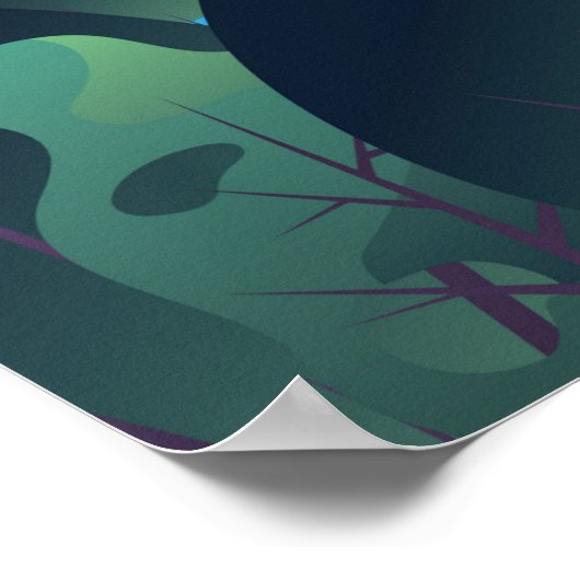 Barcelona Spanien Reiseplakat, Print, Poster (Ecke)