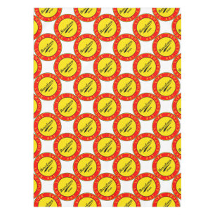 Barcelona, Spanien, Roter Kreis, Kunst Tischdecke