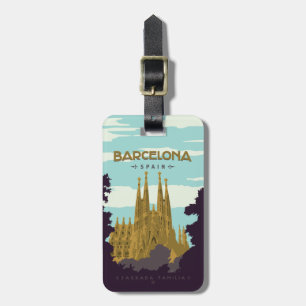 Barcelona, Spanien - Sagrada Familia Gepäckanhänger