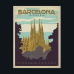 Barcelona, Spanien - Sagrada Familia Postkarte<br><div class="desc">Anderson Design Group ist eine preisgekrönte Illustrations- und Designfirma in Nashville,  Tennessee. Der Gründer Joel Anderson leitet ein Team talentierter Künstler,  um originale Posterkunst zu kreieren,  die wie Vintage Werbedrucke von den 1920er bis 1960er Jahren aussieht.</div>
