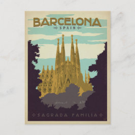 Barcelona, Spanien - Sagrada Familia Postkarte