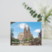 Barcelona, Spanien Sagrada Familia Temple Postkarte (Stehend Vorderseite)