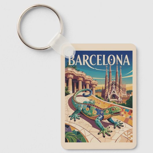 Barcelona Spanien Schlüsselanhänger (Vorderseite)