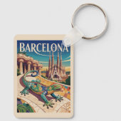 Barcelona Spanien Schlüsselanhänger (Rückseite)