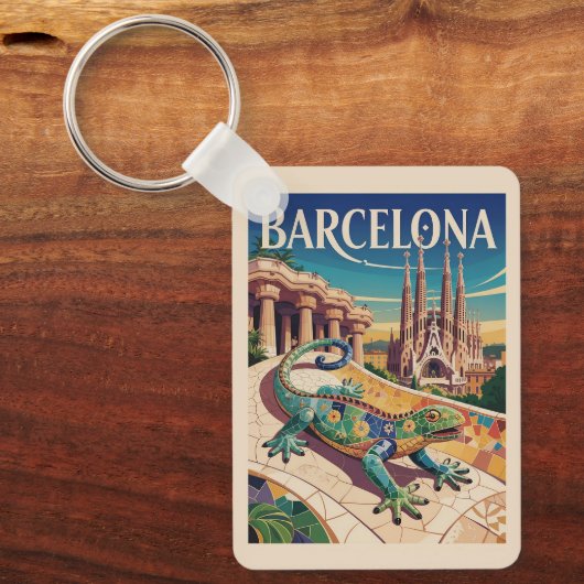 Barcelona Spanien Schlüsselanhänger (Vorderseite)