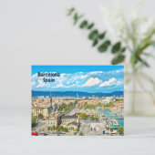 Barcelona, Spanien Schöne Aussicht Postkarte (Stehend Vorderseite)