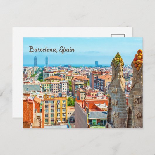 Barcelona, Spanien Schöne Aussicht Postkarte (Vorne/Hinten)