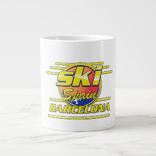 Barcelona Spanien - Ski-Logo Jumbo-Tasse