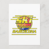 Barcelona Spanien - Ski-Logo Postkarte (Vorderseite)
