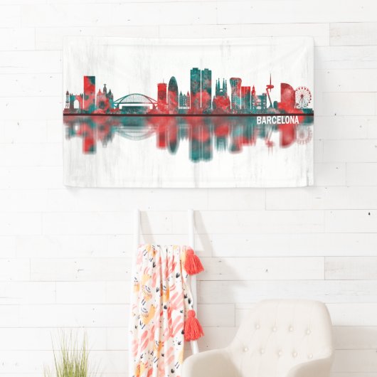 Barcelona Spanien Skyline Banner (Insitu)
