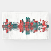 Barcelona Spanien Skyline Banner (Horizontal)
