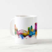 Barcelona Spanien Skyline Kaffeetasse (Vorderseite Links)