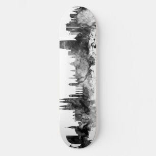 Barcelona Spanien Skyline Schwarz-weiß Skateboard
