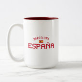 Barcelona Spanien (Spanien) Zweifarbige Tasse (Links)