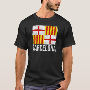 BARCELONA SPANIEN STADT FLAGGE CATALONIA 1 T-Shirt